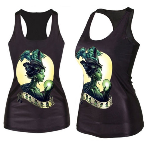 The Red Queen Tops - Elphaba Racerback Tank Top OS